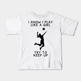 volleyball girl Kids T-Shirt